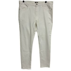 H&M Skinny Fit White Denim Jeans Mens Size 34